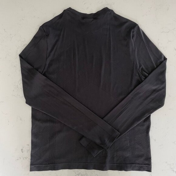 Puma Activewear Lg Slv Crew Neck Technical Shirt w Perforation Design Black Sz L - Picture 5 of 10